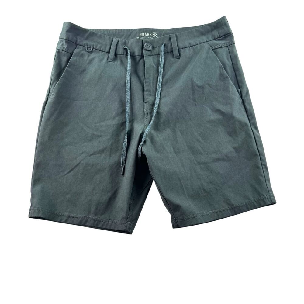 Roark Explorer 2.0 Hybrid Shorts Mens 30 Grey Stretch Hiking 7" Inseam Outdoor